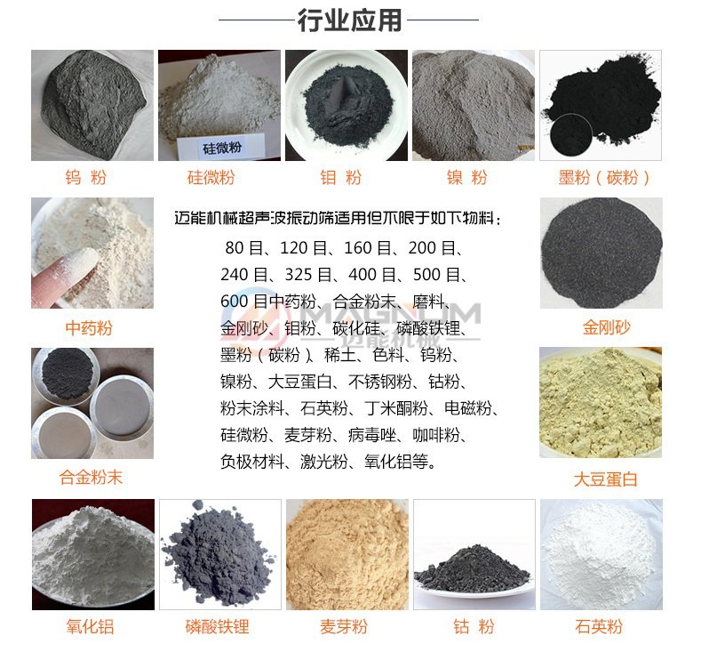 鈷粉超聲波振動篩行業應用
